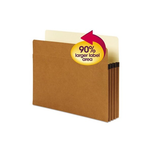 Smead Smead, SUPERTAB POCKETS, 3.5in EXPANSION, LETTER SIZE, REDROPE, 25PK 73230 - main